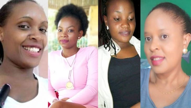 From left to right: Faith Wangui, Pauline Wangari, Caroline Mbote and Joyce Syombua were all allegedly killed by their partners on different dates in 2019. [PHOTO | FILE]