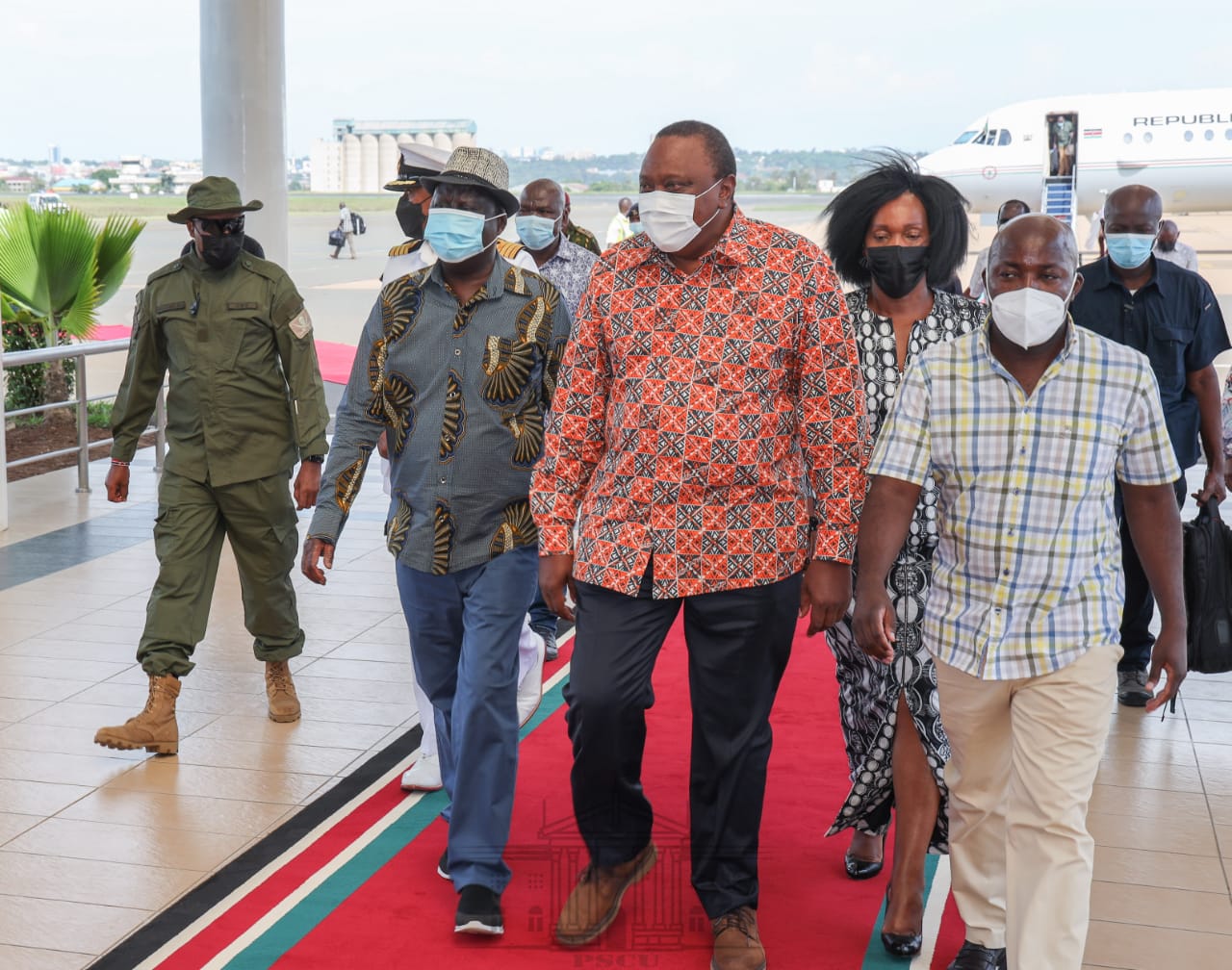 President Uhuru arrives in Kisumu for Madaraka Day celebrations